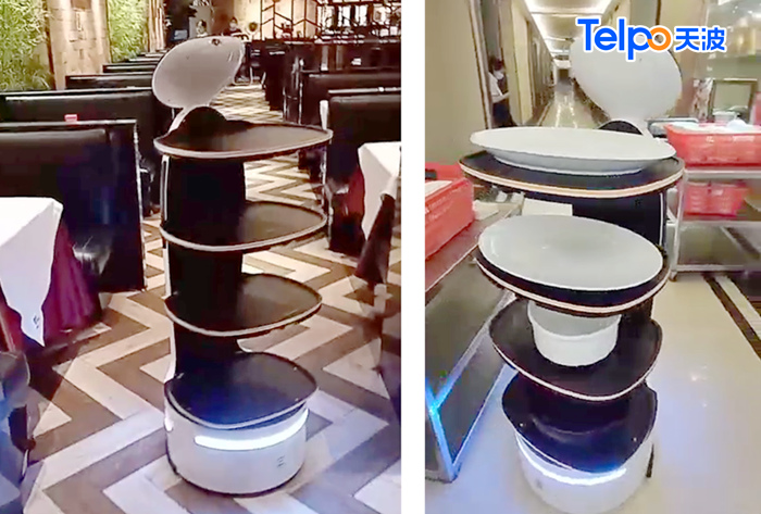 天波送餐机器人R6应用在饭店.jpg