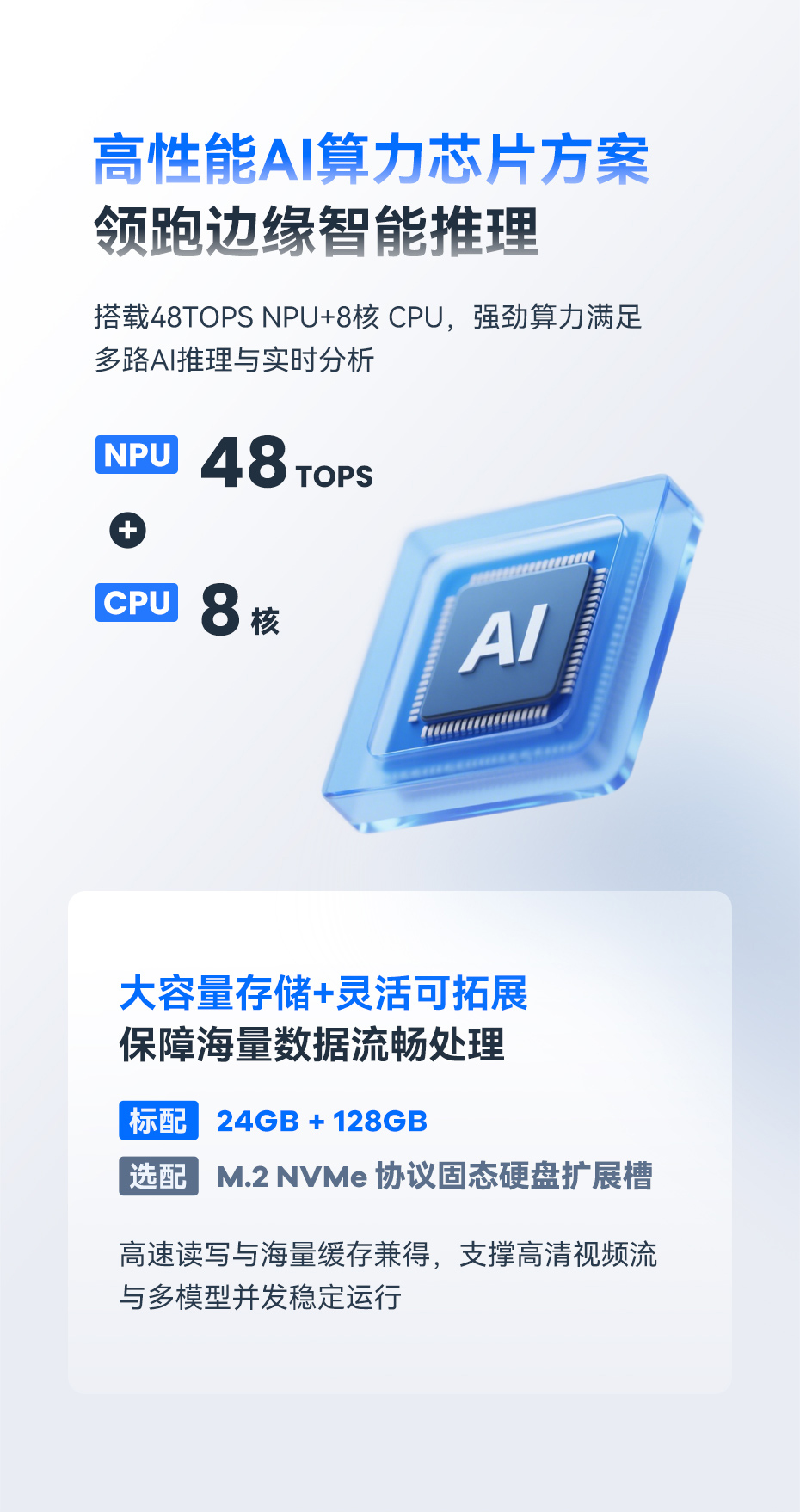 V480 AI边缘盒子支持64路1080P视频硬解 - 智慧城市视频汇聚方案 V480边缘智能盒子视频解码能力展示 - 支持64路1080P或4路8K H.265硬解