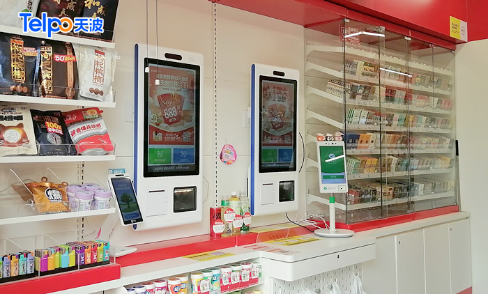 美宜佳便利店使用天波自助收银机K8