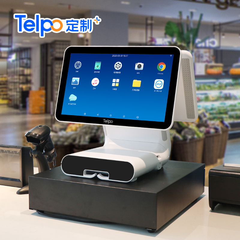 智能收银一体机TPS650 打印内置  智能收银5.0 智慧餐饮商用收款机